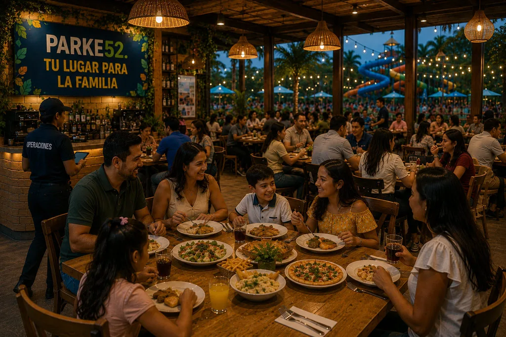 Concepto de gastronomía y encuentros en Parke52